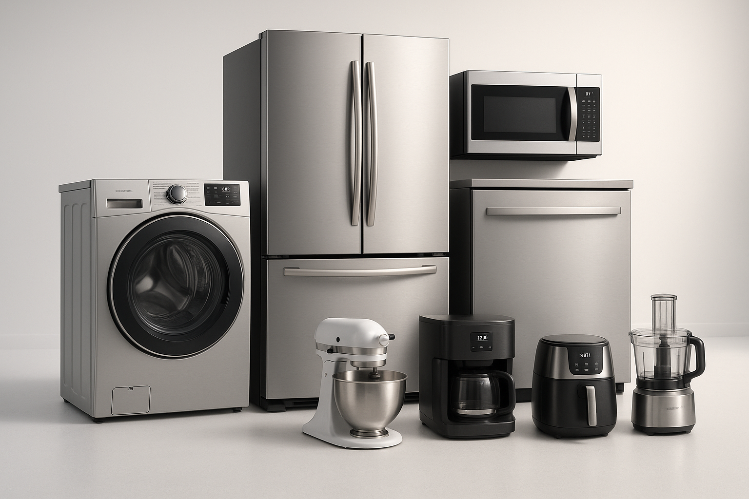 high-quality images of washing machines, refrigerators, microwaves, dishwashers, and small appliances.